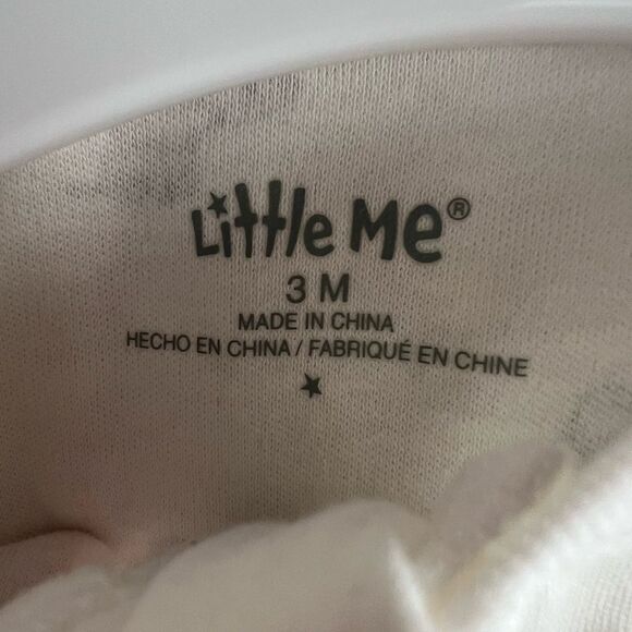 NWT Little Me Elephant Print Footie Pajamas & Hat - Picture 4 of 5